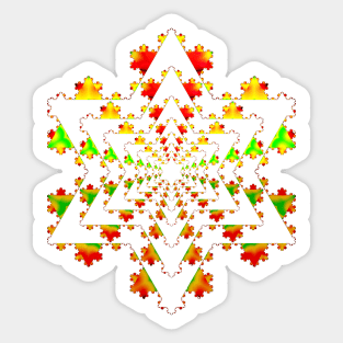 Koch Curve I Sticker